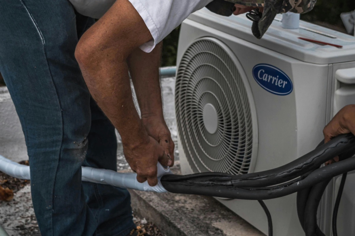 Bright Spark Group technicians ensuring seamless AC installation.