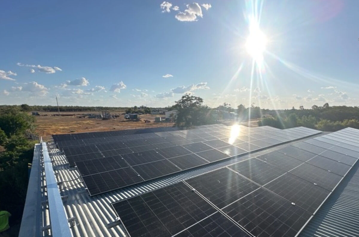 Solar Panel Systems on the roof.