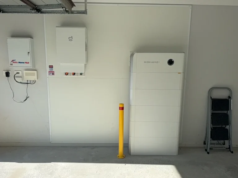Bright Spark Group home energy storage installation featuring Sigenergy battery system and smart inverter setup