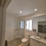 Bathroom lighting and electrical fitout completed for a Queensland home