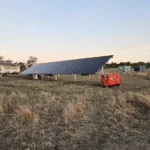 Ground mount solar panel system on a rural Queensland property by Bright Spark Group