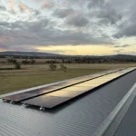 Solar panels on a rural Queensland roof installed for long-term performance by Bright Spark Group