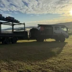 Trailer-mounted solar array supporting remote power work by Bright Spark Group
