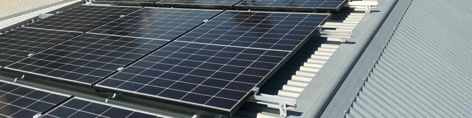 Solar panels installed on a home roof