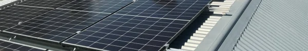 Solar panels installed on a home roof in Ipswich