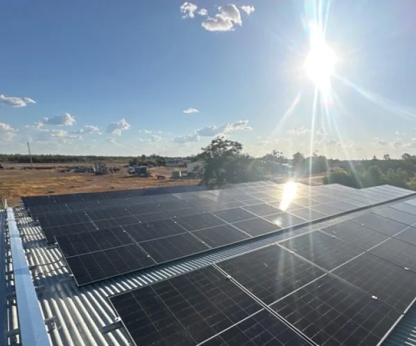 Solar Panel Systems on the roof.